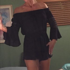 Sexy off shoulder romper